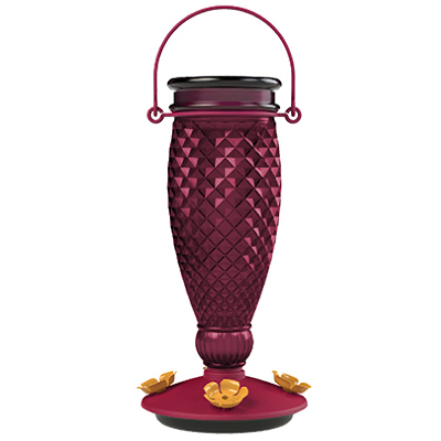 HUMMINGBIRD FEEDER, GLASS