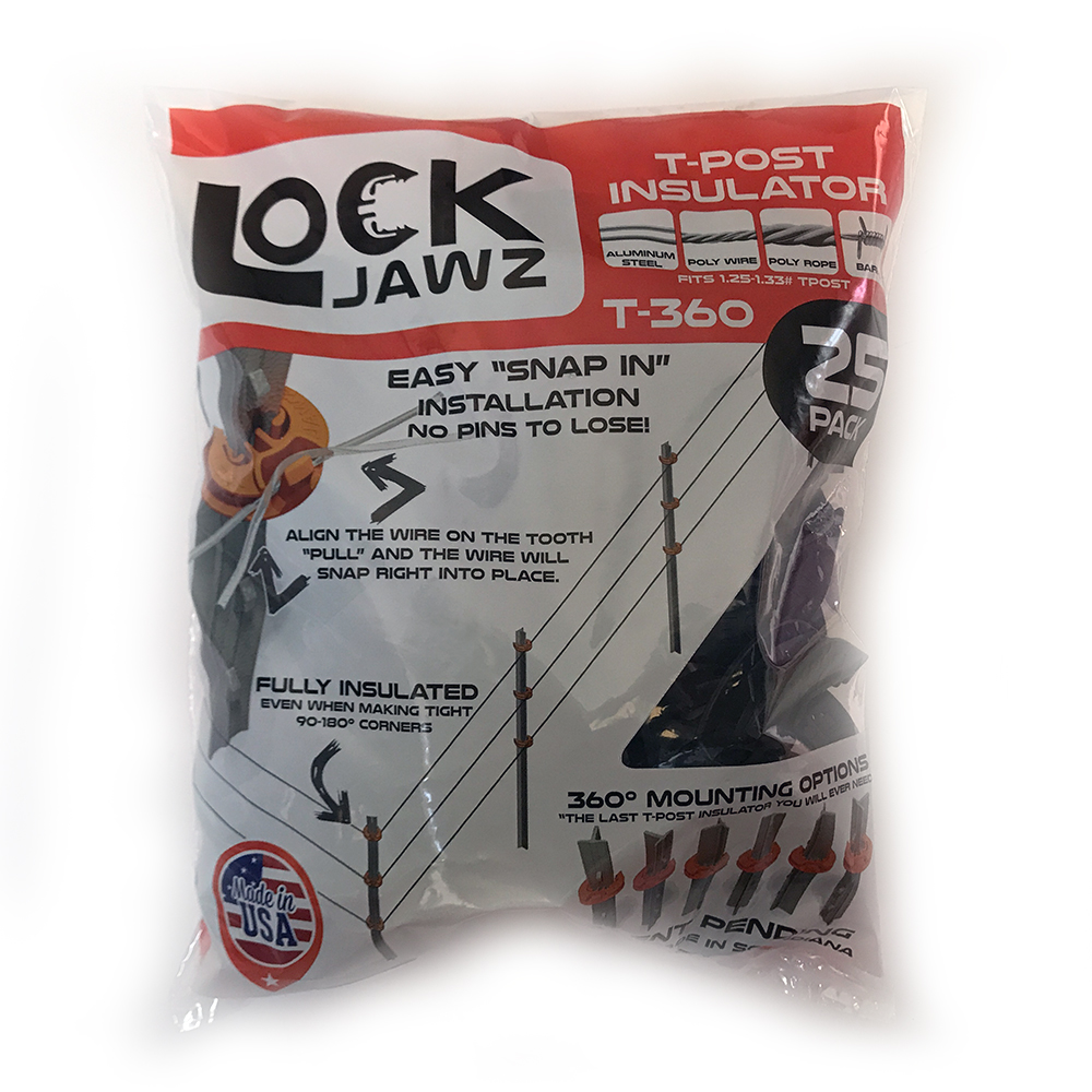 Lock Jawz T-Post Insulator 25/pk
