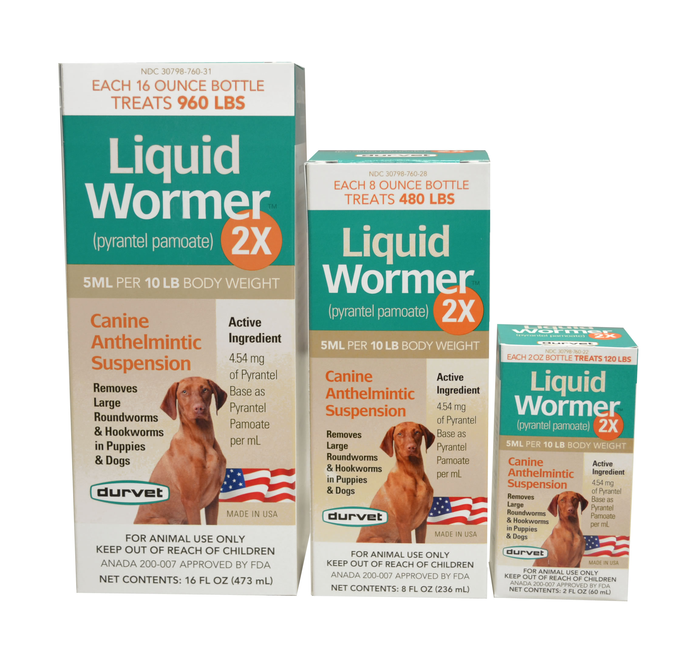 Durvet Liquid De-wormer 8 oz for Puppies and adult Dogs
