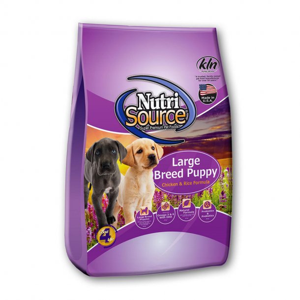 Nutri Source Large Breed Puppy Chicken and Rice 30 lb