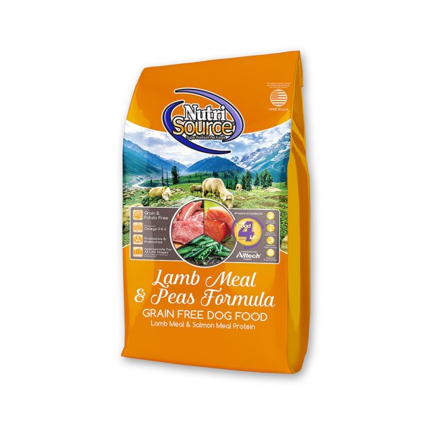 NUTRI SOURCE GRAIN FREE LAMB AND PEAS 30 LB