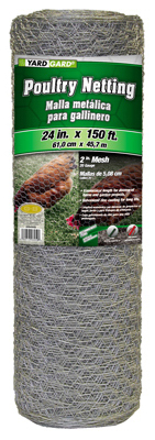 Poultry Netting, 20 ga., 2" Mesh, 24" x 150'