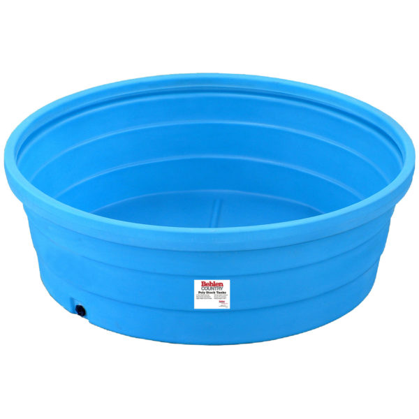 BEHLEN POLY ROUND STOCK TANK 6' DIAMETER X 2' 350 GAL.