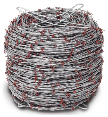 Keystone Wire Red Brand Ruthless Barbed Wire 4 Point Class I Galv. 1320'