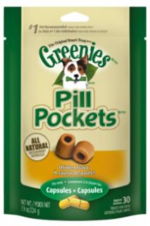 Greenies Pill Pocket Capsule Chicken 7.9 oz